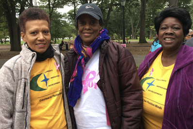 CID supporting Breast Cancer Walk at Brookville Park: October 2018