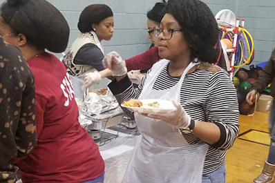 Pre-Thanksgiving Dinner in the Tompkins Community of Brooklyn: November 2018